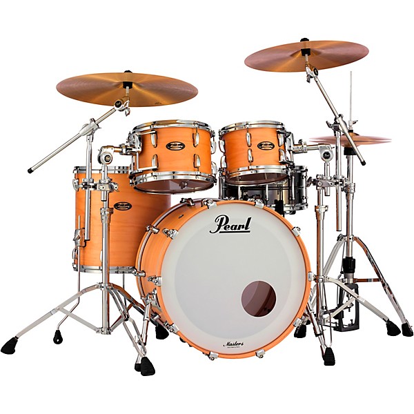 Pearl Masters Maple/Gum 4-Piece Shell Pack Hand Rubbed Natural Maple