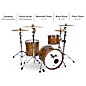 Hendrix Drums Perfect Ply Series Walnut 3-Piece Shell Pack, Fusion Sizes Gloss