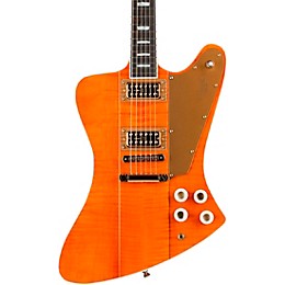 Kauer Guitars Banshee Deluxe Powertron Electric Guitar Country Gentleman Orange