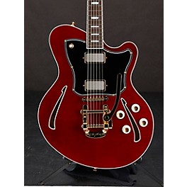 Blemished Kauer Guitars Super Chief Semi-Hollow Electric Guitar with Bigsby Level 2 Dark Cherry 194744891700