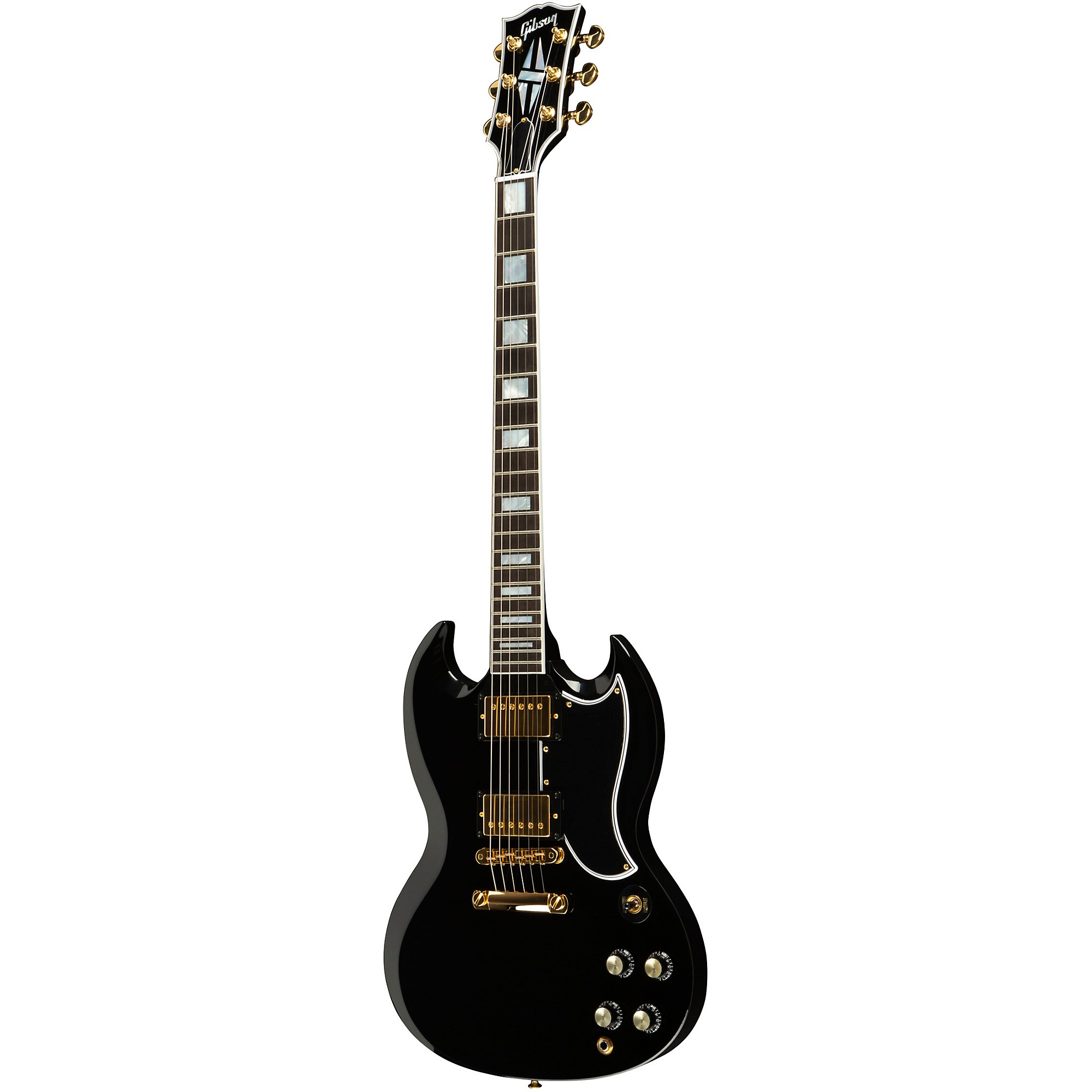 Platinum Gibson Custom SG Custom Electric Guitar - Ebony | Guitar