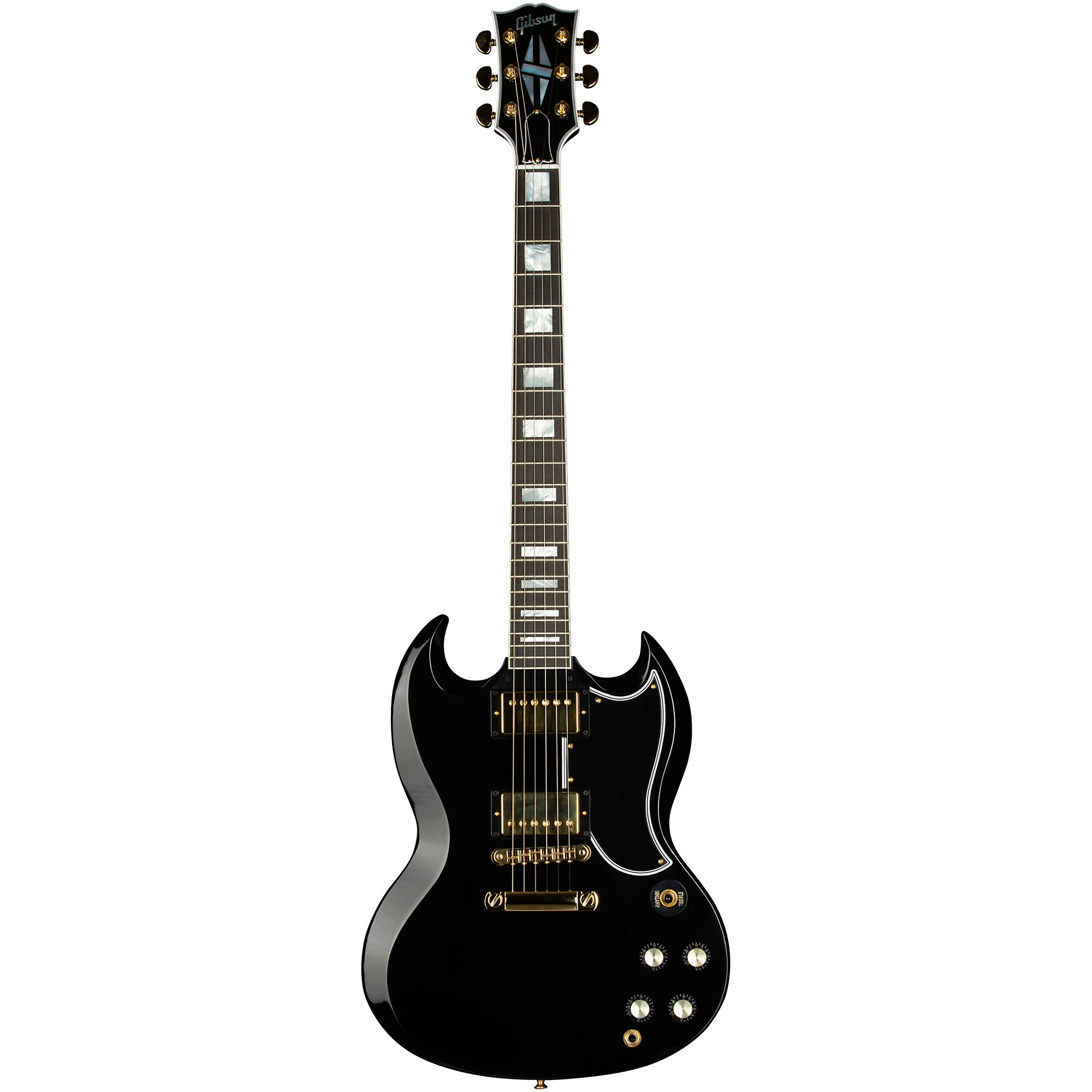 ギター gibson custom shop SG custom ebony Gibson Custom SG Custom Electric Guitar - Ebony | Guitar Center