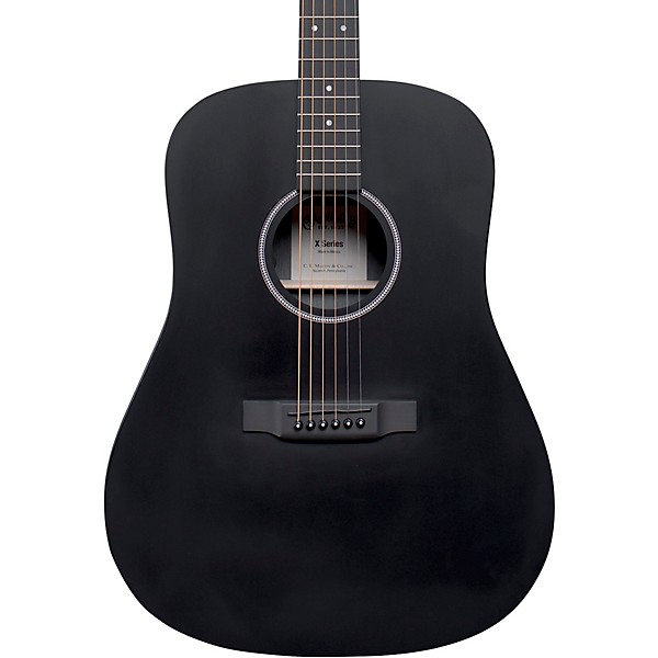 Martin D-X1E HPL Dreadnought Acoustic-Electric Guitar Black | Guitar Center