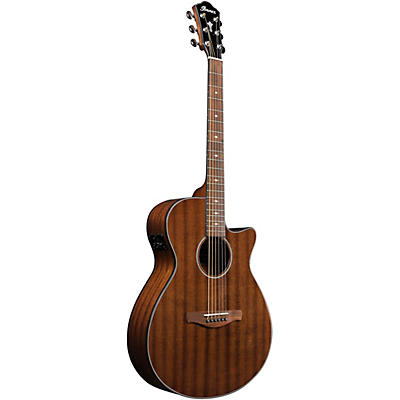 Ibanez Aeg62 Grand Concert Acoustic-Electric Guitar Natural Mahogany for sale