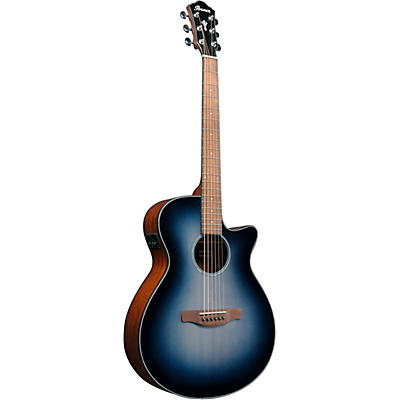 Ibanez Aeg50 Grand Concert Acoustic-Electric Guitar Indigo Blue Burst for sale