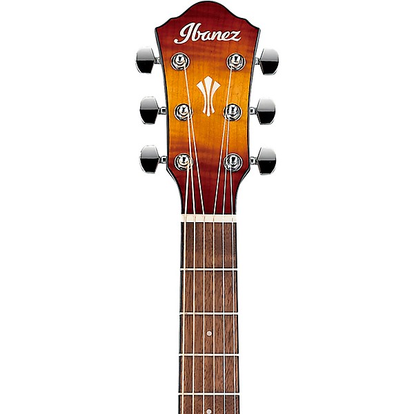 Ibanez AEG70 Flamed Maple Top Grand Concert Acoustic-Electric Guitar Light Amber Burst