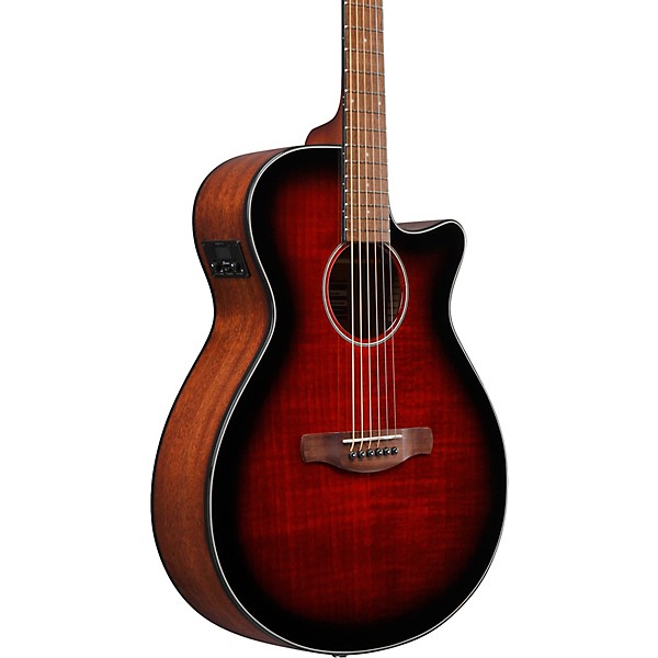 Ibanez AEG70 Flamed Maple Top Grand Concert Acoustic-Electric Guitar Cocktail Cherry Burst