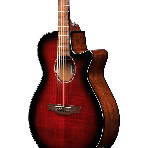 Ibanez AEG70 Flamed Maple Top Grand Concert Acoustic-Electric Guitar Cocktail Cherry Burst