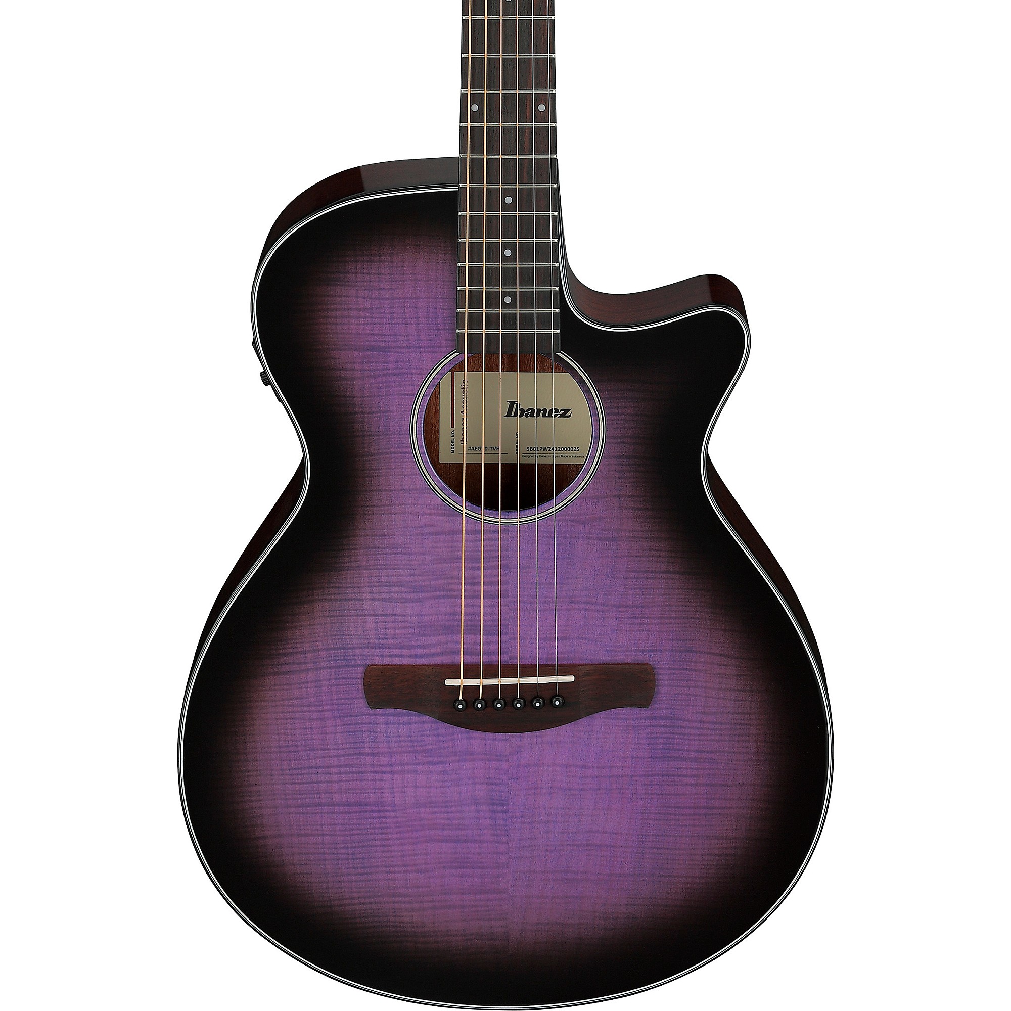 Ibanez AEG70 Flamed Maple Top Grand Concert Acoustic-Electric