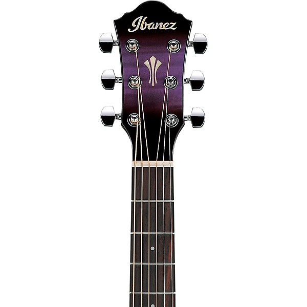 Ibanez AEG70 Flamed Maple Top Grand Concert Acoustic-Electric Guitar Transparent Violet Sunburst