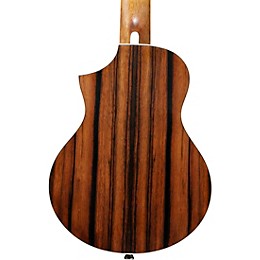 Open Box Ibanez EWP13DBO Exotic Wood Piccolo Acoustic Guitar Level 1 Dark Brown Open Pore