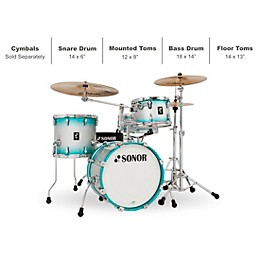 SONOR AQ2 Bop Maple 4-Piece Shell Pack Aqua Silver Burst