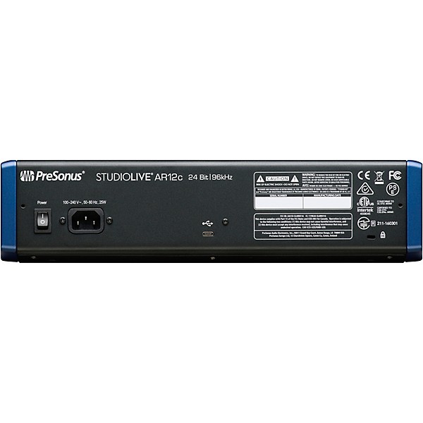Open Box PreSonus StudioLive AR12c 12-Channel Hybrid Digital/Analog Performance Mixer Level 1