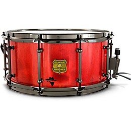 Clearance OUTLAW DRUMS Bandit Series Snare Drum With Black Hardware 14 x 6.5 in. Reckon Red