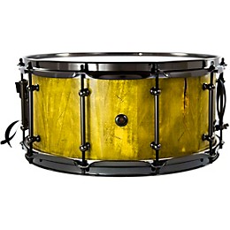 Clearance OUTLAW DRUMS Bandit Series Snare Drum With Black Hardware 14 x 6.5 in. Yeehaw Yellow
