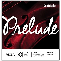 D'Addario Prelude Series Viola A String 14-15 Short Scale