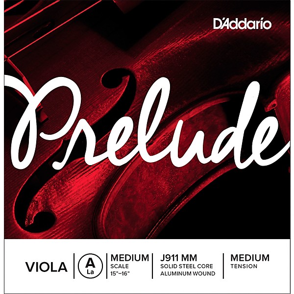 D'Addario Prelude Series Viola A String 15-16 Medium Scale