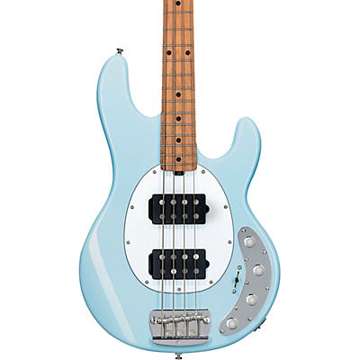 Sterling By Music Man Stingray Ray34hh Maple Fingerboard Electric Bass Daphne Blue for sale