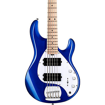 Sterling By Music Man Stingray Ray5hh Maple Fingerboard 5-String Electric Bass Guitar Cobra Blue for sale