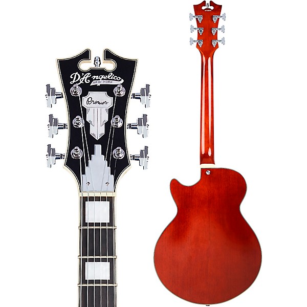 Open Box D'Angelico Premier Series SS Boardwalk Semi-Hollow Electric Guitar USA Seymour Duncan Humbuckers Stopbar Tailpiec...