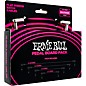 Ernie Ball Flat Ribbon Patch Cables Pedalboard Multi-Pack Black