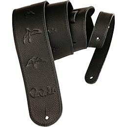 PRS Leather Birds Strap, Black Black