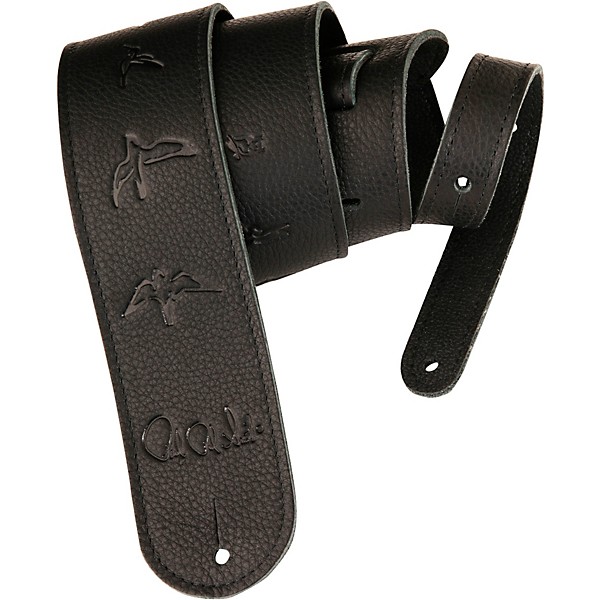 PRS Leather Birds Strap, Black Black