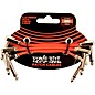 Ernie Ball Flat Ribbon 3-Pack Patch Cables 3 in. Red thumbnail