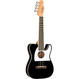 Open Box Fender Fullerton Telecaster Acoustic-Electric Ukulele Level 1 Black