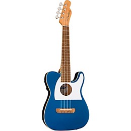 Fender Fullerton Telecaster Acoustic-Electric Ukulele Lake Placid Blue