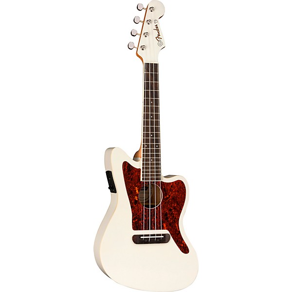 Fender Fullerton Jazzmaster Acoustic-Electric Ukulele - Olympic