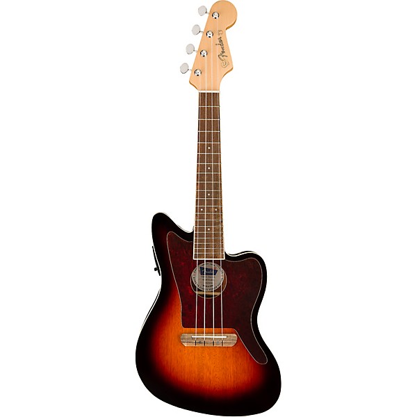 Fender Fullerton Jazzmaster Acoustic-Electric Ukulele 3-Color Sunburst