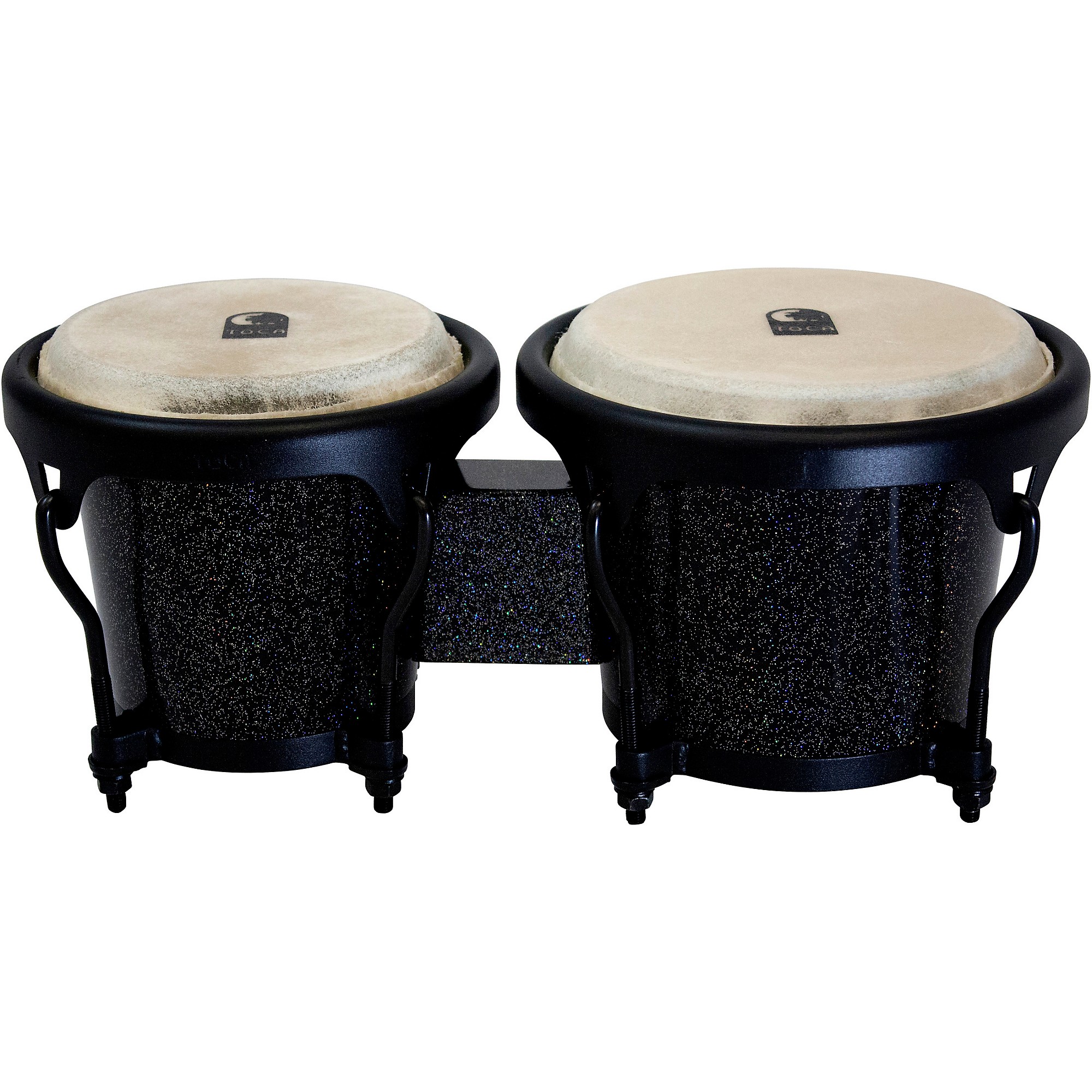 Toca Player's Series Black Sparkle Wood Bongos 6 and 7 in