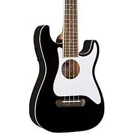 Fender Fullerton Stratocaster Acoustic-Electric Ukulele Surf... Fender Fullerton Stratocaster Acoustic-Electric Ukulele Black