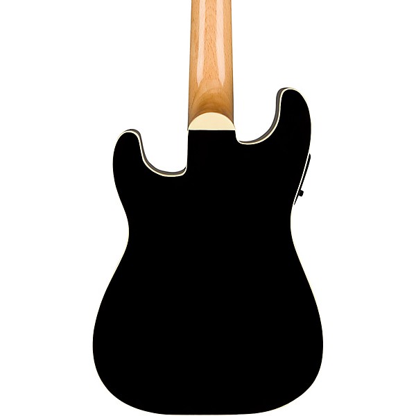 Fender Fullerton Stratocaster Acoustic-Electric Ukulele Black