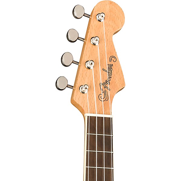 Fender Fullerton Stratocaster Acoustic-Electric Ukulele Black