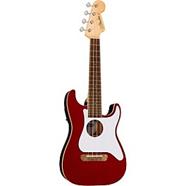 Fender Fullerton Stratocaster Acoustic-Electric Uk... Fender Fullerton Stratocaster Acoustic-Electric Ukulele Candy Apple Red