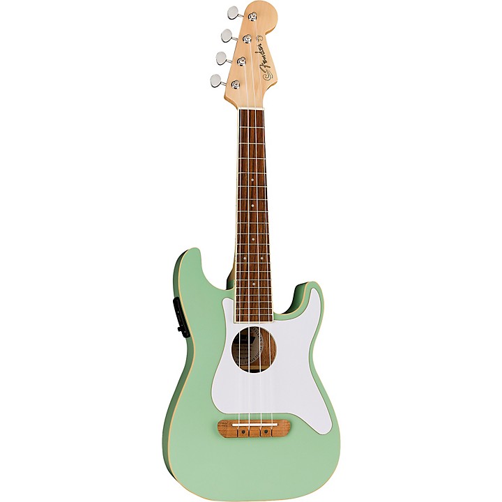 Fender Fullerton Stratocaster Acoustic-Electric Ukulele Surf Green