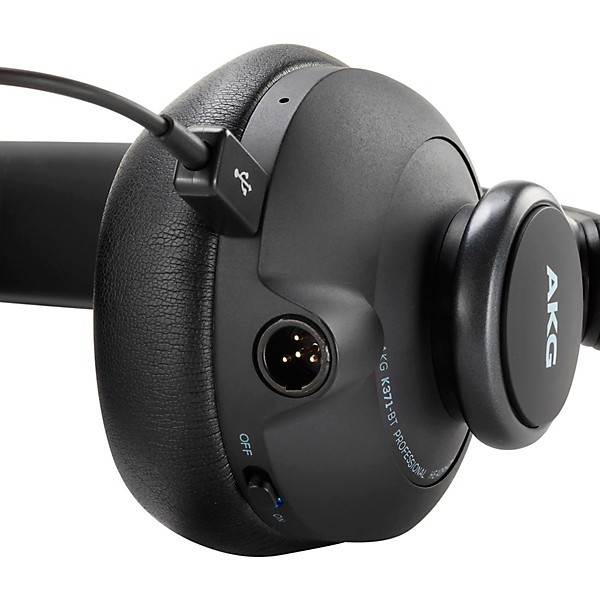 AKG K371-BT Over-Ear, Closed-Back Foldable Studio Headphones With Bluetooth Black