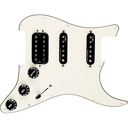 Open Box Fender Stratocaster HSS Shawbucker/G4 Pre-Wired Pickguard Level 1 White/Back/White