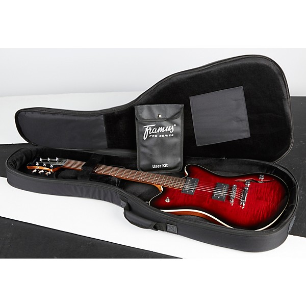 Framus Television Pro Series Electric Guitar Burgundy Blackburst