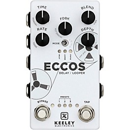 Keeley ECCOS Delay/Looper Effects Pedal Cosmos Keeley ECCOS Delay/Looper Effects Pedal White