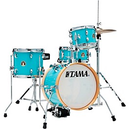 TAMA Club-JAM Flyer 4-Piece Shell Pack With 14" Bass D... TAMA Club-JAM Flyer 4-Piece Shell Pack With 14" Bass Drum Aqua Blue