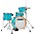 TAMA Club-JAM Flyer 4-Piece Shell Pack With 14" Bass D... TAMA Club-JAM Flyer 4-Piece Shell Pack With 14" Bass Drum Aqua Blue