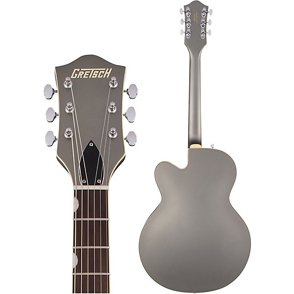 Gretsch Guitars G5410T Electromatic "Rat Rod" Hollowbody Single-Cut With Bigsby Electric Guitar Phantom Metallic