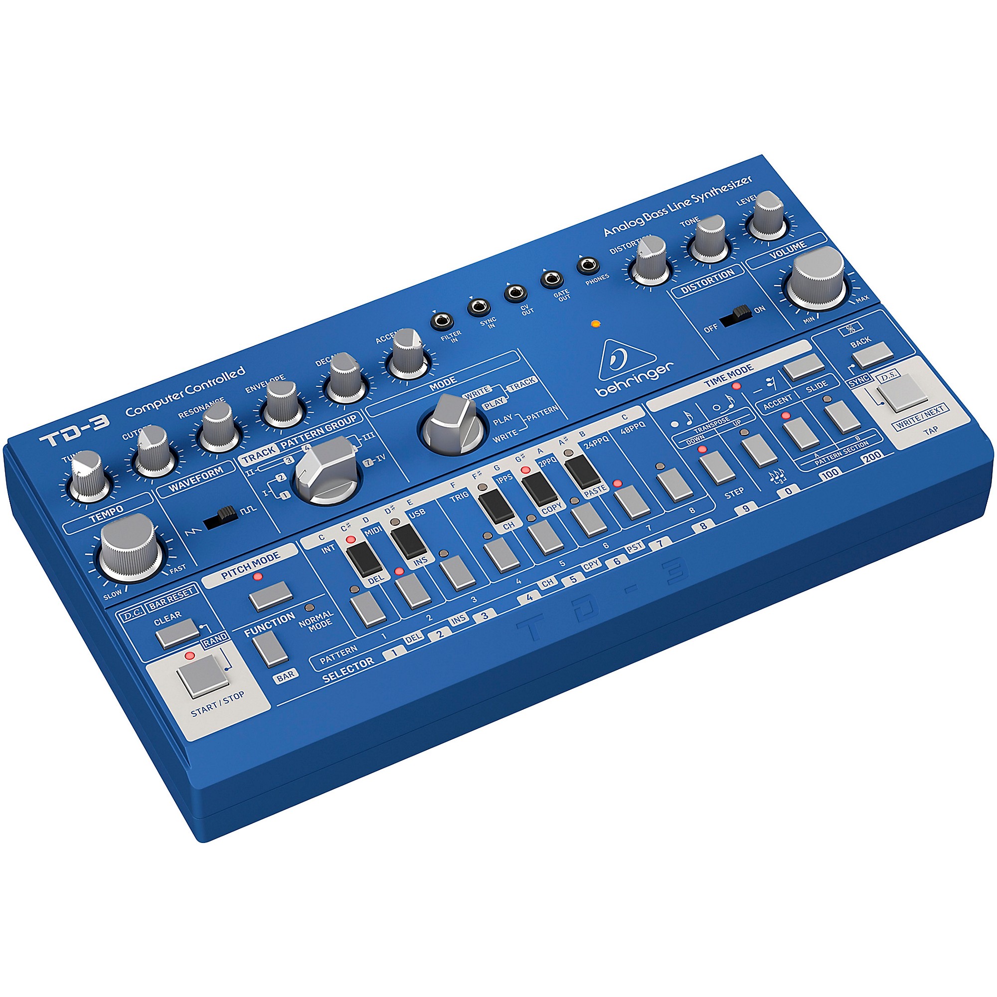 Behringer TD-3 Analog Bass Line Synthesizer Blue | Guitar Center