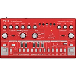 Behringer TD-3 Analog Bass Line Synthesizer Silver Behringer TD-3 Analog Bass Line Synthesizer Red