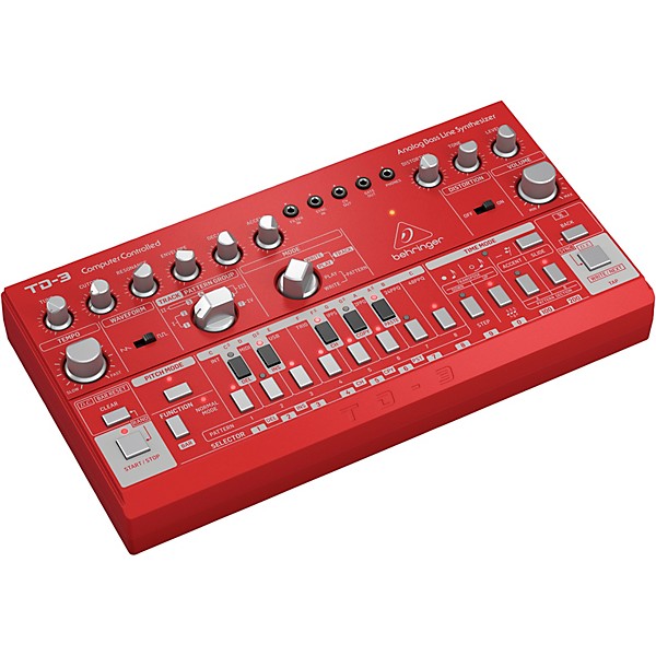 Behringer TD-3 Analog Bass Line Synthesizer Red