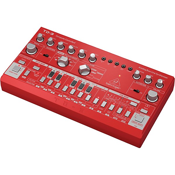 Behringer TD-3 Analog Bass Line Synthesizer Red