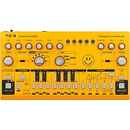 Behringer TD-3 Analog Bass Line Synthesizer Silver Behringer TD-3 Analog Bass Line Synthesizer Yellow